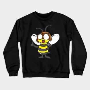 Bumblebee for fat Funny gift bee love for animals Crewneck Sweatshirt